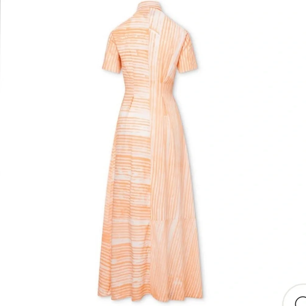 Orange Flutter Sleeve Maxi Sundress - Picture 2 of 9